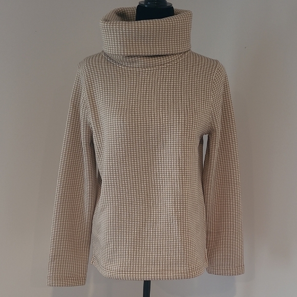 J Crew Cream Chunky Knit Turtleneck Sweater Size M - Picture 1 of 8